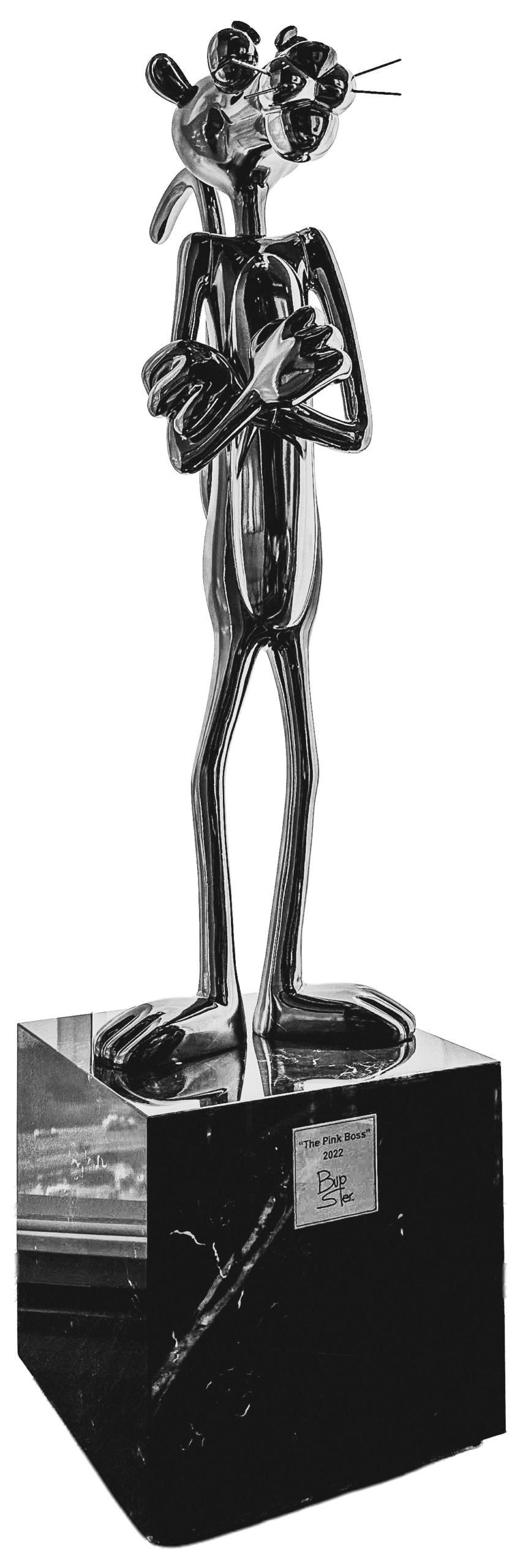 Ilustración de una escultura de Bupster